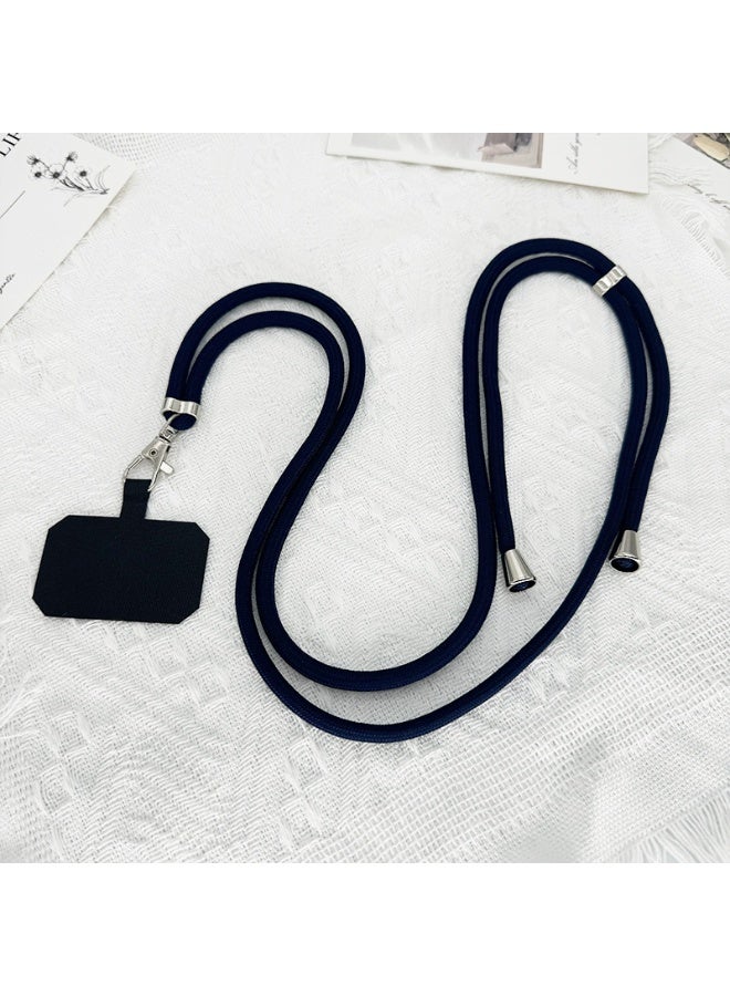 NIBEMINENT Beaded Phone Lanyard, Anti Lost Removable Wrist Strap, Universal Cross Body Bracelet Pendant, Phone Keychain Lanyard,Black