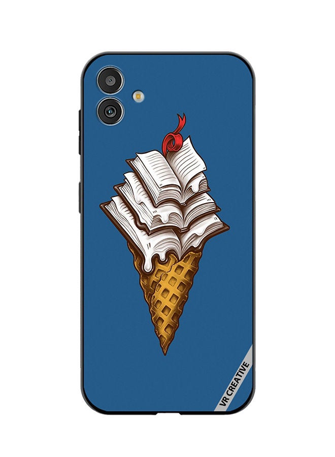 VR CREATIVE Protective Case Cover For Samsung Galaxy M13 5G Book Icecream Design Multicolour - Image 1