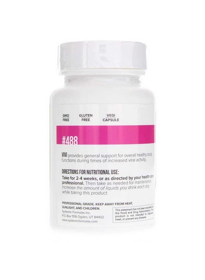 Systemic Formulas Bio Challenge 488 Vivi Virox 30 Capsules Powerful Immune Support Blend With Pau D’Arco Leptotaenia Oil Lomatium Dissectum Bitter Almond Oil Jojoba Oil And Vitamin E  - Image 3