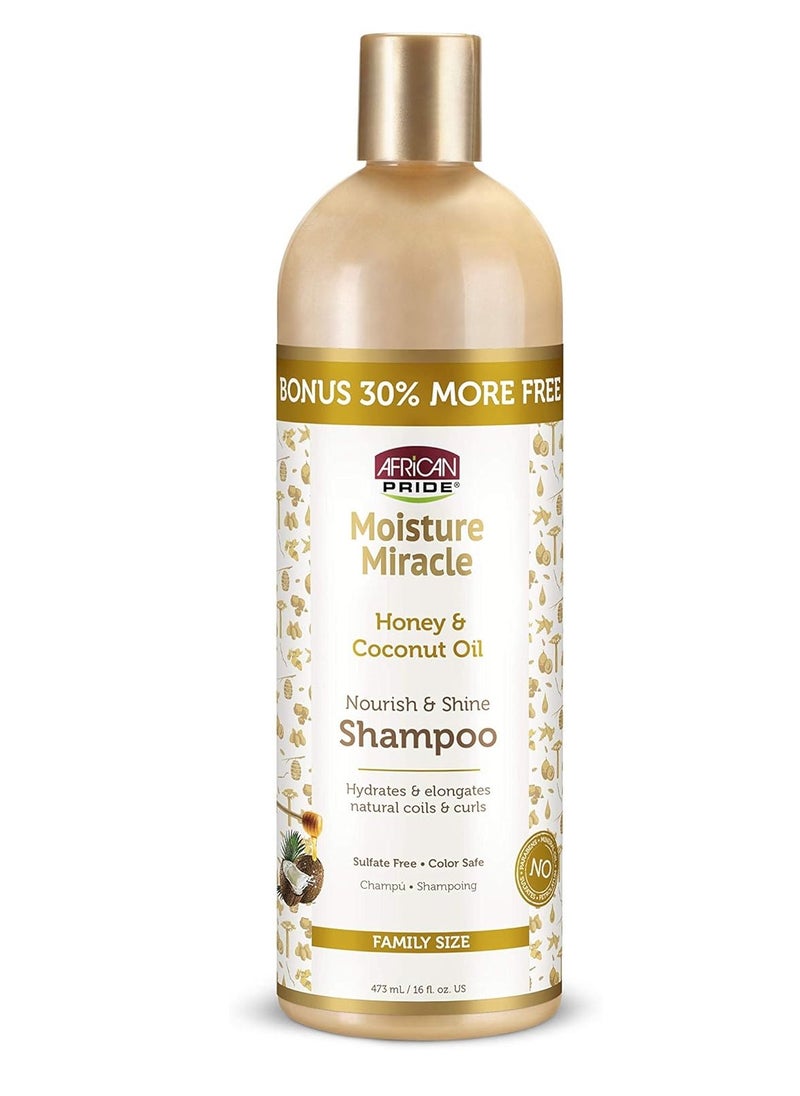 African Pride African Pride Honey & Coconut Oil Shampoo - 16 fl oz  - Image 1