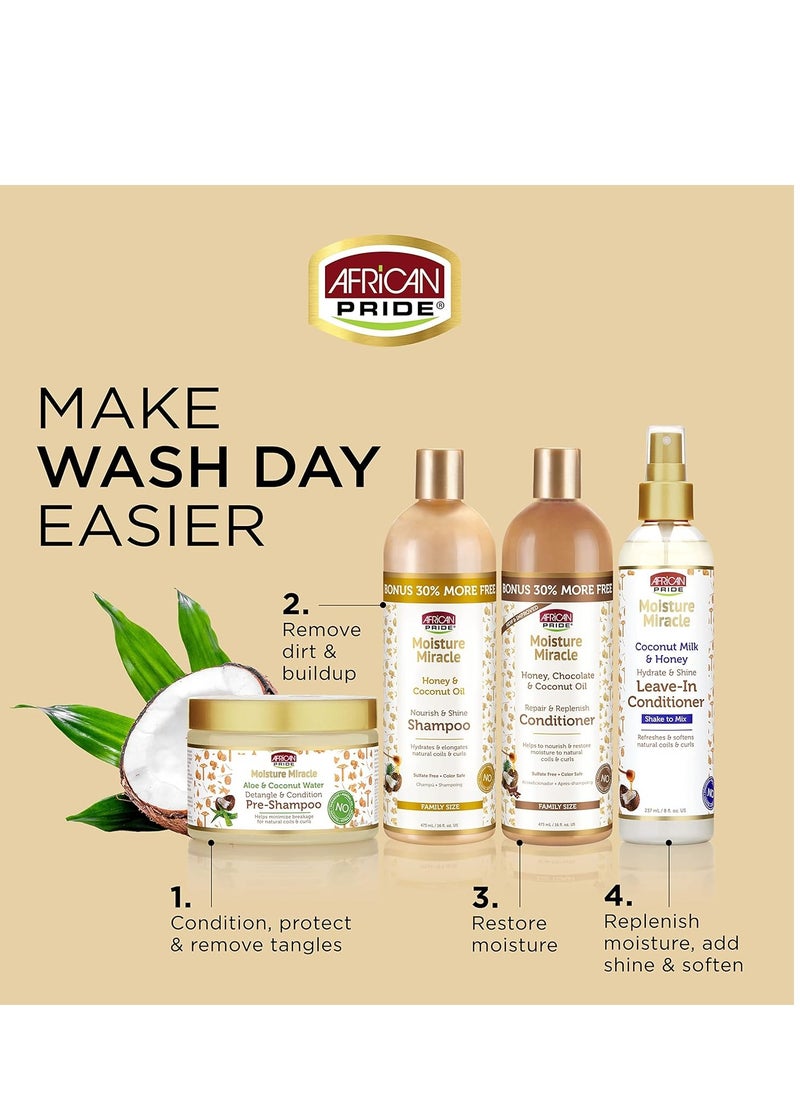 African Pride African Pride Honey & Coconut Oil Shampoo - 16 fl oz  - Image 4