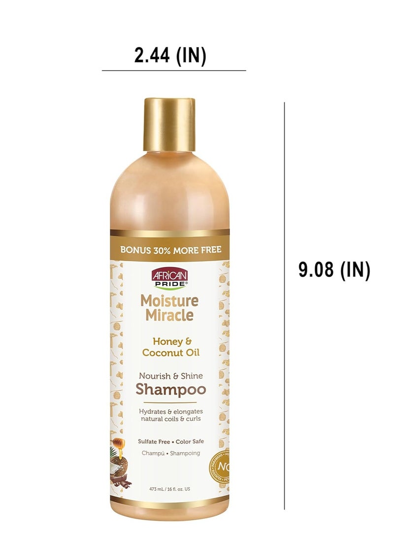 African Pride African Pride Honey & Coconut Oil Shampoo - 16 fl oz  - Image 5