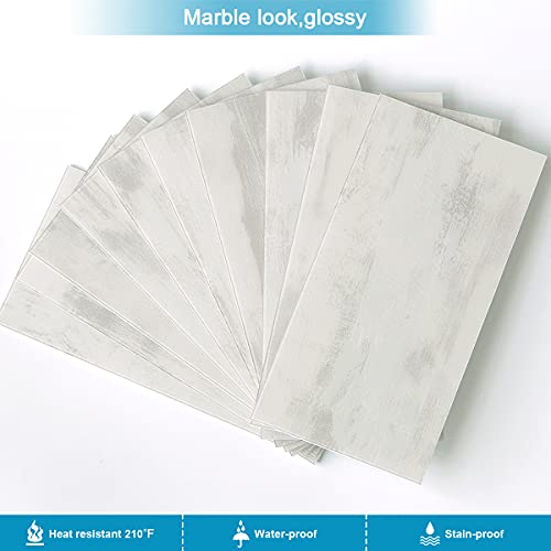 BeNice Peel and Stick Backsplash Large Bathroom Subway Tiles,Kitchen Shower Wall Stickers Waterproof(23Tiles) Rust Gray - Image 2