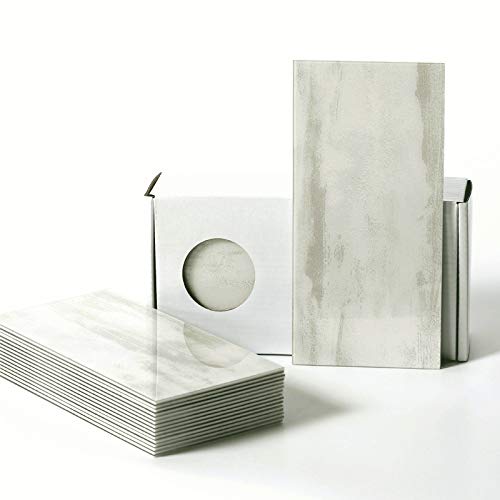 BeNice Peel and Stick Backsplash Large Bathroom Subway Tiles,Kitchen Shower Wall Stickers Waterproof(23Tiles) Rust Gray - Image 1