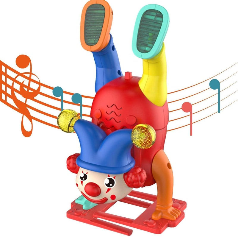 Musical Upside Down Clown Toy for Toddlers – Spinning & Dancing Battery Operated Toy  - Image 1