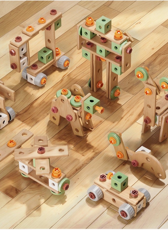 🔧 158PCS STEM Construction Toy Kit for Kids – DIY Toolbox with Electric Drill & Tools – Hands-on Learning Toy Set for Boys & Girls Age 3+  - Image 2
