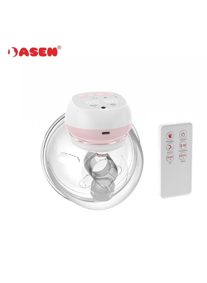 Dasen شفاط حليب كهربائي قابل للارتداء مع ريموت كنترول – جهاز شفط الحليب لاسلكي بدون أنابيب بـ 12 مستوى شفط، إيقاف تلقائي بعد 30 دقيقة وتنبيه امتلاء الحليب - Image 1