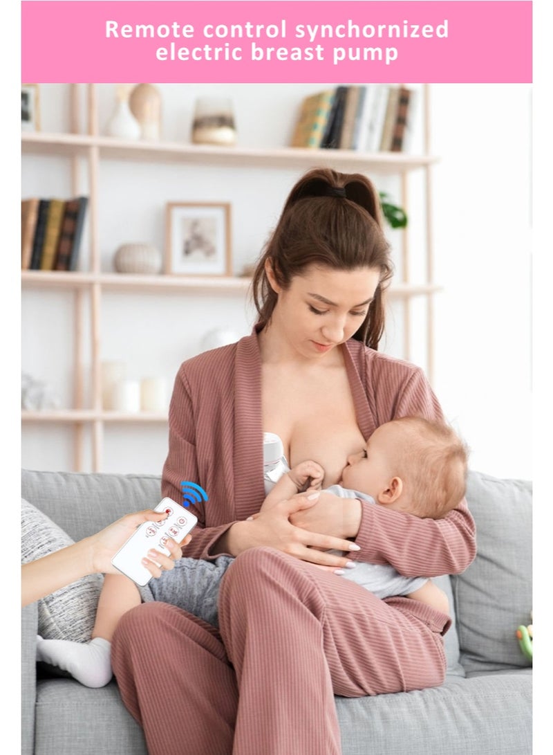 Dasen شفاط حليب كهربائي قابل للارتداء مع ريموت كنترول – جهاز شفط الحليب لاسلكي بدون أنابيب بـ 12 مستوى شفط، إيقاف تلقائي بعد 30 دقيقة وتنبيه امتلاء الحليب - Image 2