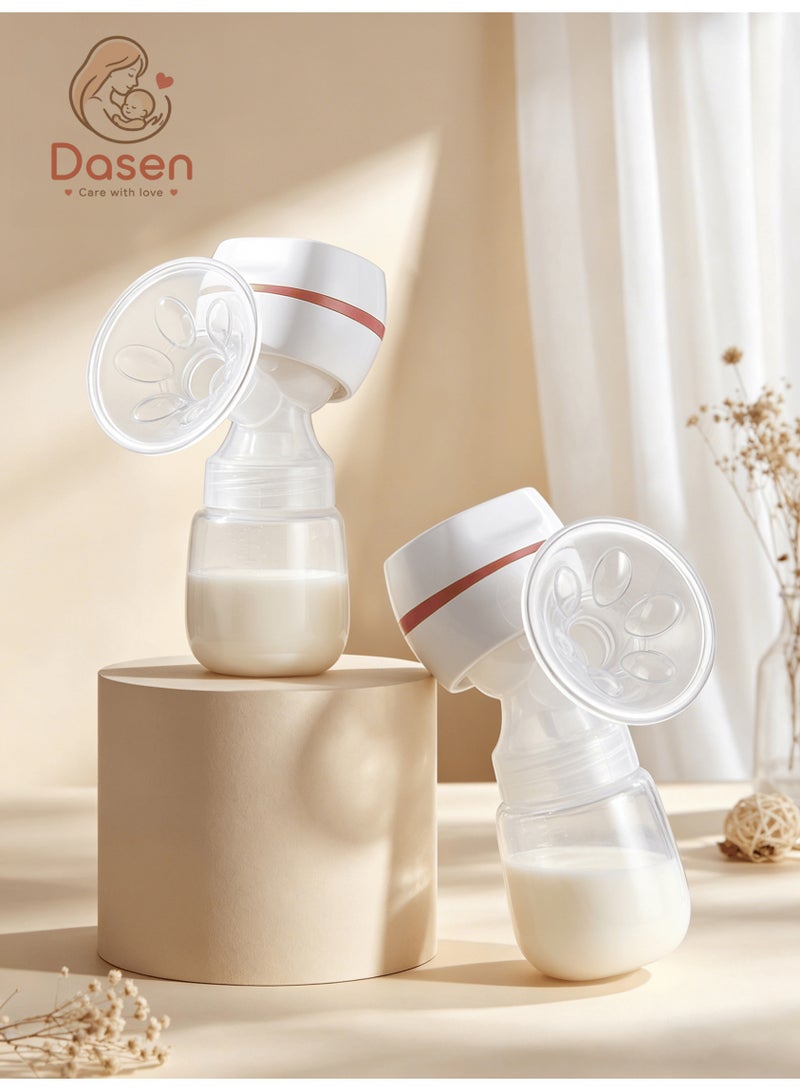 Dasen Electric Breast Pump, Wearable Hands-Free Cordless Breast Pump with Remote Control, 9 Suction Levels, 30-Min Auto Shut-Off and Milk Full Alert - Image 1