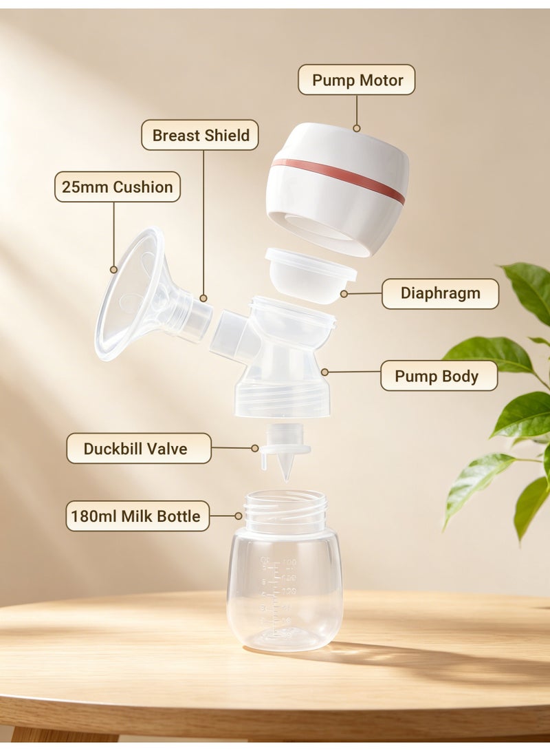 Dasen Electric Breast Pump, Wearable Hands-Free Cordless Breast Pump with Remote Control, 9 Suction Levels, 30-Min Auto Shut-Off and Milk Full Alert - Image 2