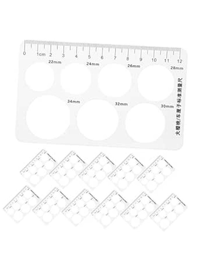 12 Pieces Fruit Diameter Gauge Cherry Size Measuring Tool Easy Operation for Farming - Image 1