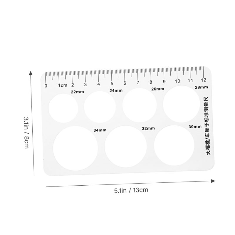 12 Pieces Fruit Diameter Gauge Cherry Size Measuring Tool Easy Operation for Farming - Image 3