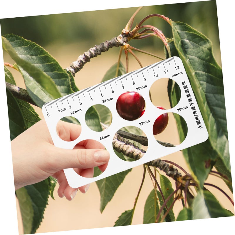 12 Pieces Fruit Diameter Gauge Cherry Size Measuring Tool Easy Operation for Farming - Image 5