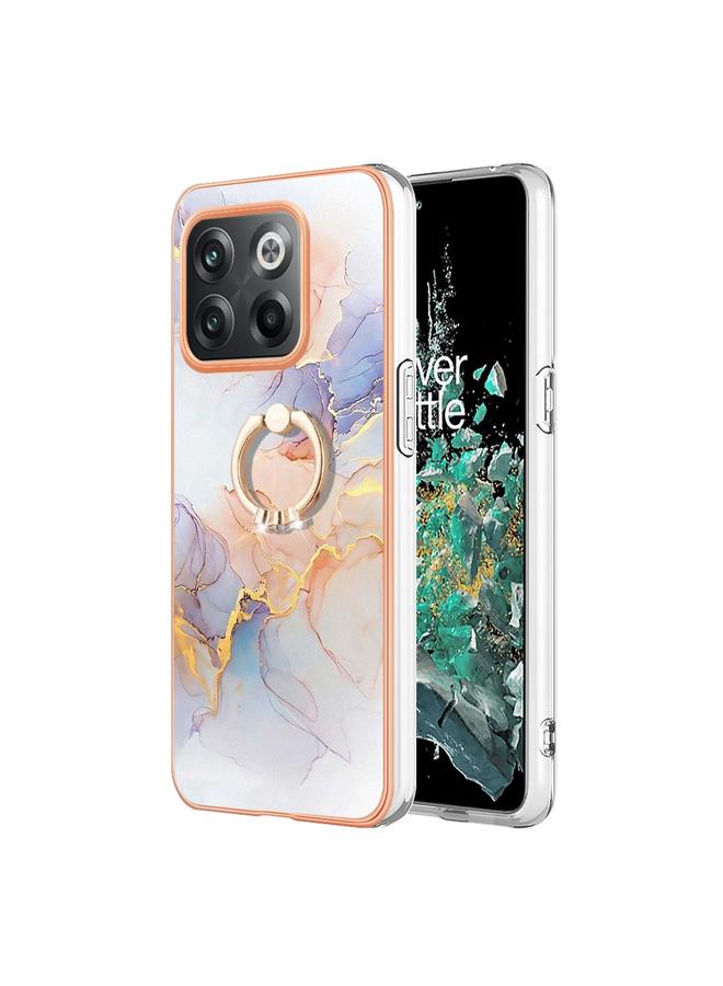 erorex Case For OnePlus 10T 5G / Ace Pro Electroplating IMD TPU Phone Case with Ring - Image 1