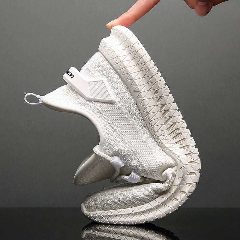 Men'S Casual Shoes Men'S Fashionable All-Matching Sneaker Men'S Shoes Flying Woven Breathable Mesh Cloth Shoes - Image 3