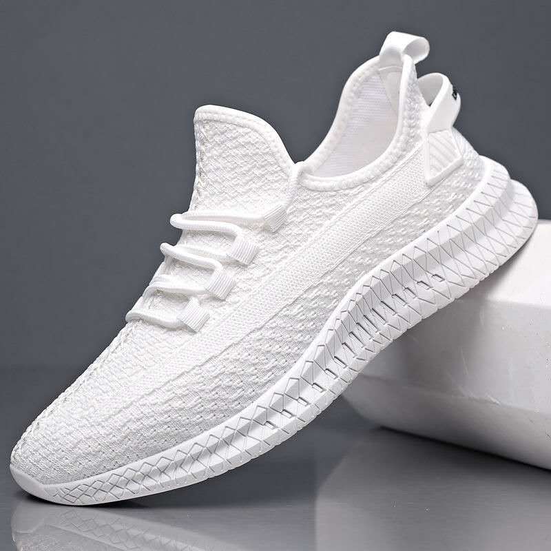 Men'S Casual Shoes Men'S Fashionable All-Matching Sneaker Men'S Shoes Flying Woven Breathable Mesh Cloth Shoes - Image 1