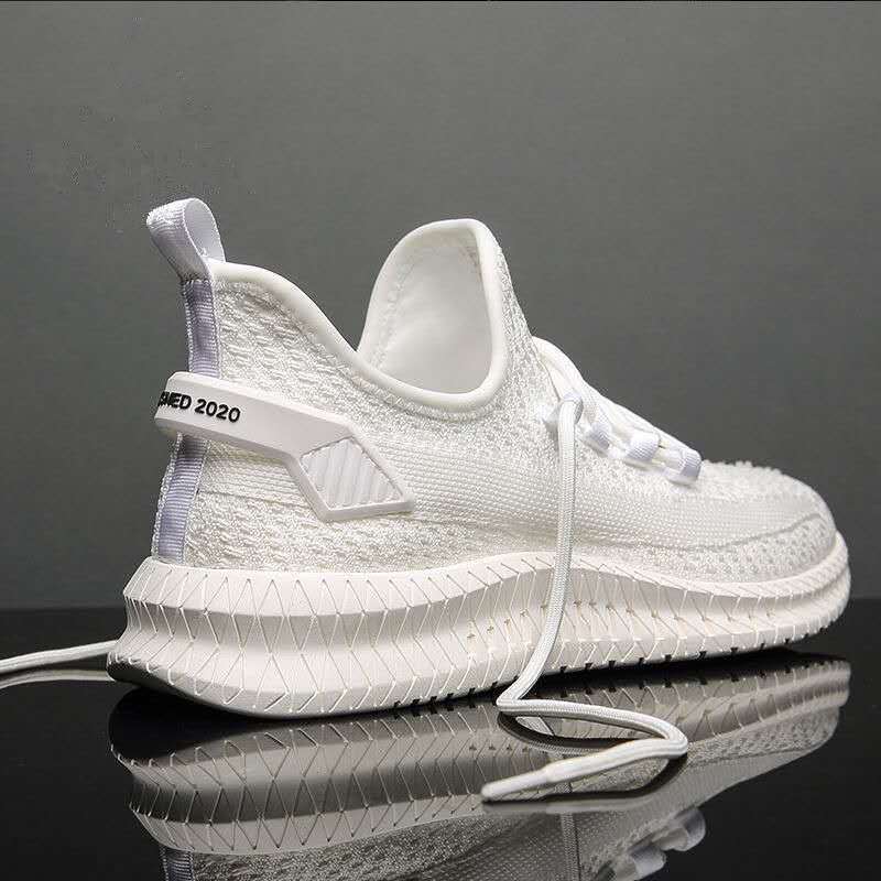 Men'S Casual Shoes Men'S Fashionable All-Matching Sneaker Men'S Shoes Flying Woven Breathable Mesh Cloth Shoes - Image 2