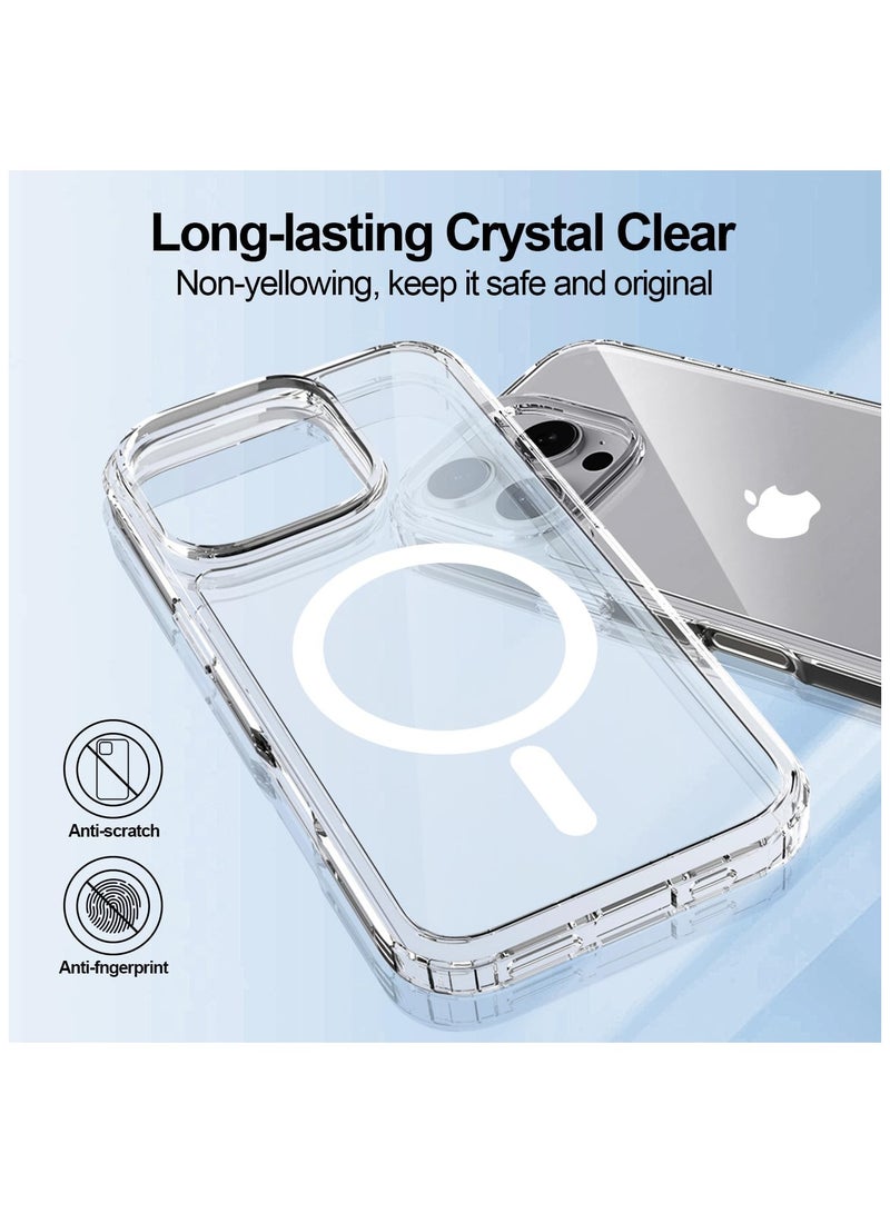 ARMOR iPhone 16 Pro Max Case Cover 6.9 inch Compatible with MagSafe Magnetic Phone Case Scratch-Resistant Clear Back Protective Cover for Daily Use - Image 5