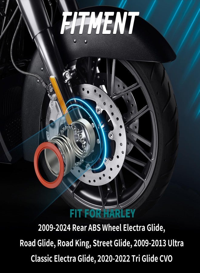MoKitDora Rear ABS Wheel Bearing Kit for Harley Touring 2009-2024 Street Electra Road King Glide - Image 3