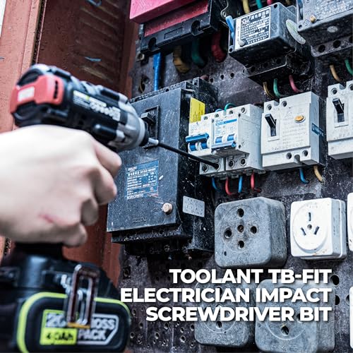 toolant 7pcs TB-Fit Electrician Impact Screwdriver Bit Set, 1/4” Hex-Shank S2 Steel, CNC Machined Tips with Magnetism, FPH1（PH1-SL4.5）FPH2（PH2-SL6）Screwdriver Bit Set - Image 5