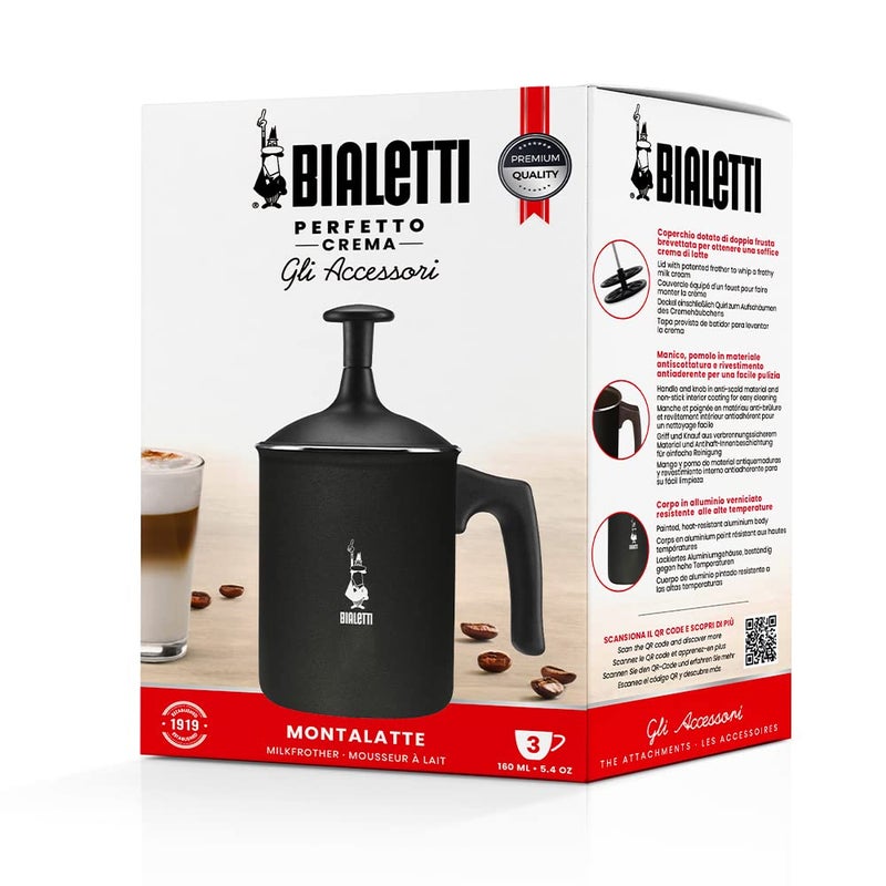 BIALeTTI 00AGR394 Tutto Crema Milk Frother, Black - Image 3