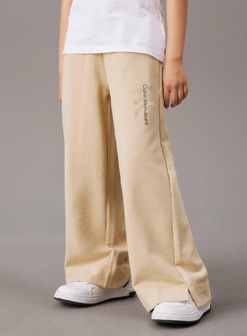 Calvin Klein Jeans Straight Leg Terry Logo Joggers - Image 1