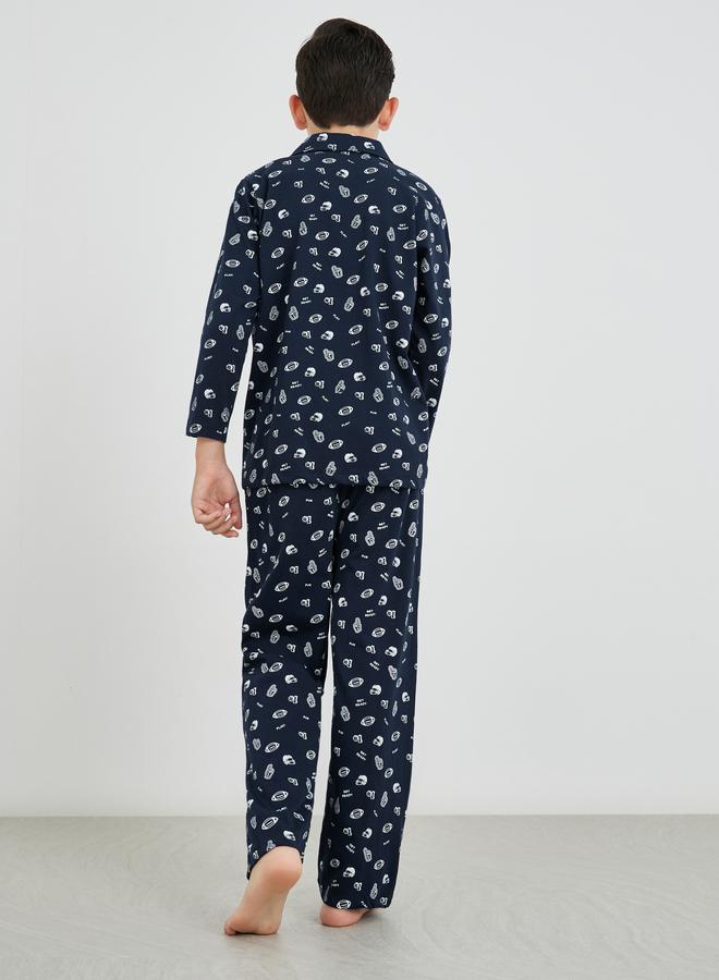 Styli Styli All-Over Print Long Sleeve Shirt and Pyjama Set  - Image 5