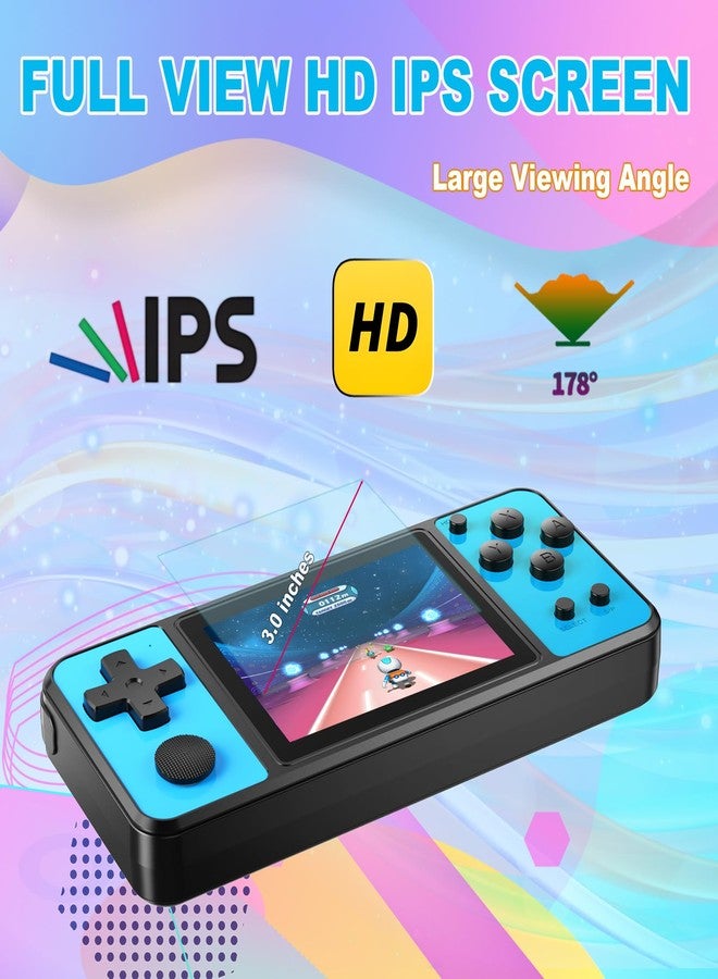 BEICO 32 Bit Handheld Games for Kids Rechargeable Preloaded 139 Video Games,Blue - Image 3