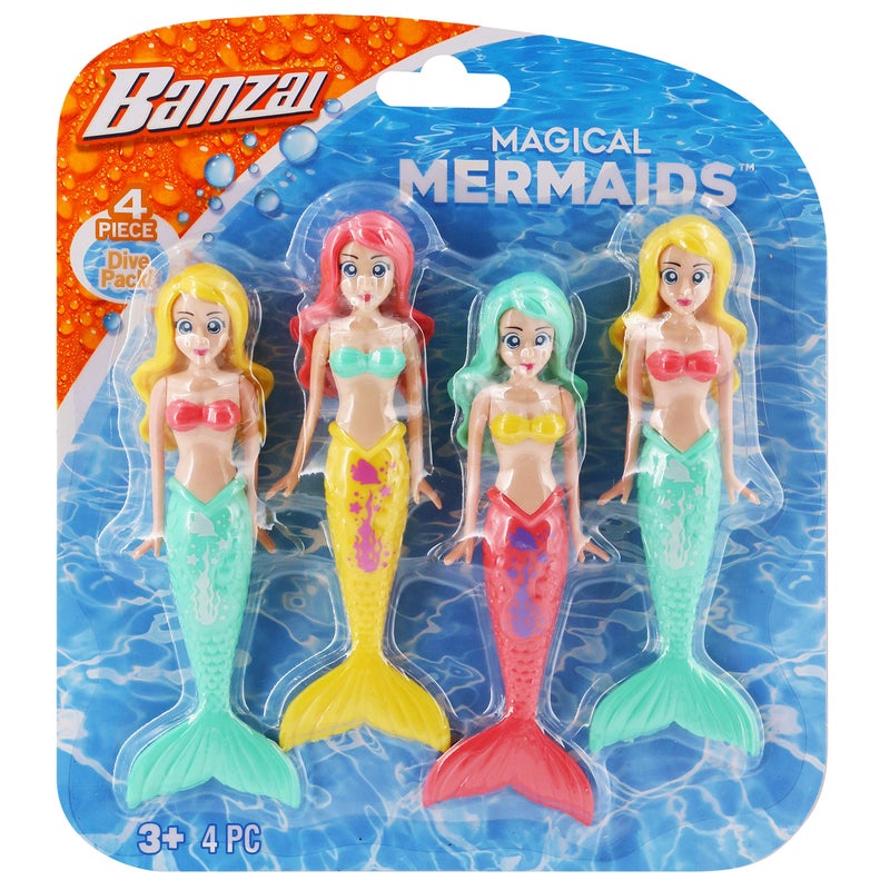 BANZAI Dive Mermaids 4pc Colors May Vary - Image 3