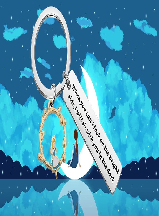 SEIRAA Key Rings When you Can't Look on the Bright Side I Will Sit With You in The Dark (Bright keychain) - Image 5