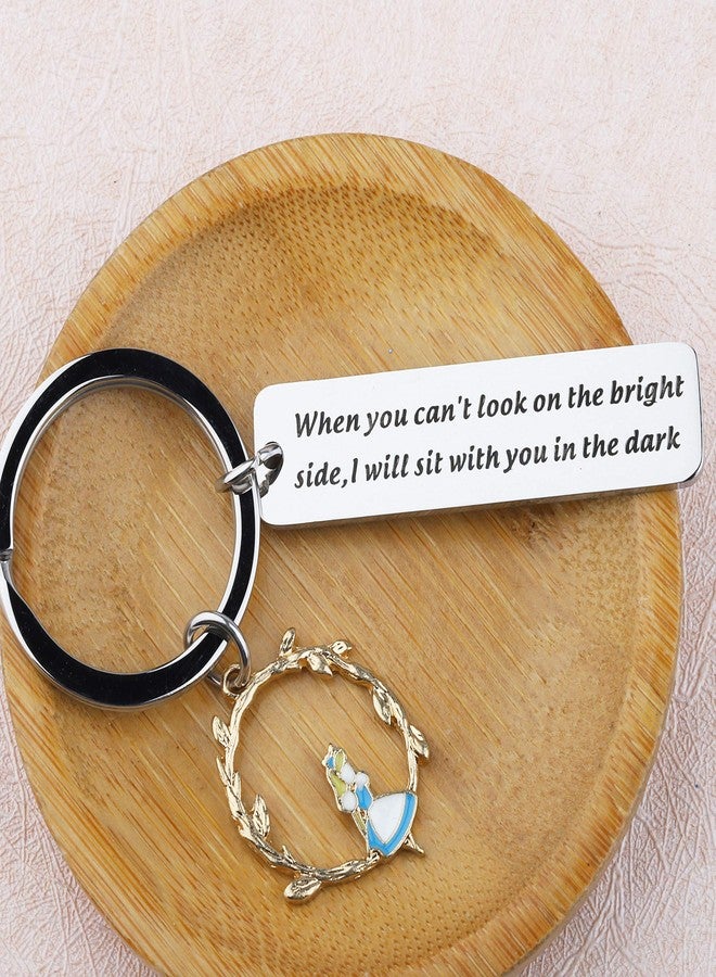 SEIRAA Key Rings When you Can't Look on the Bright Side I Will Sit With You in The Dark (Bright keychain) - Image 4