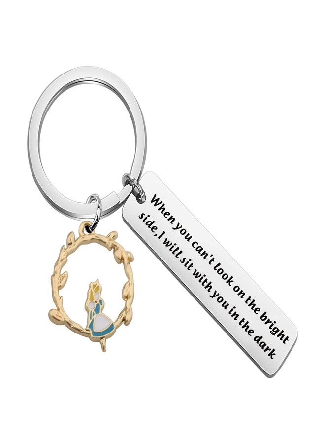 SEIRAA Key Rings When you Can't Look on the Bright Side I Will Sit With You in The Dark (Bright keychain) - Image 1