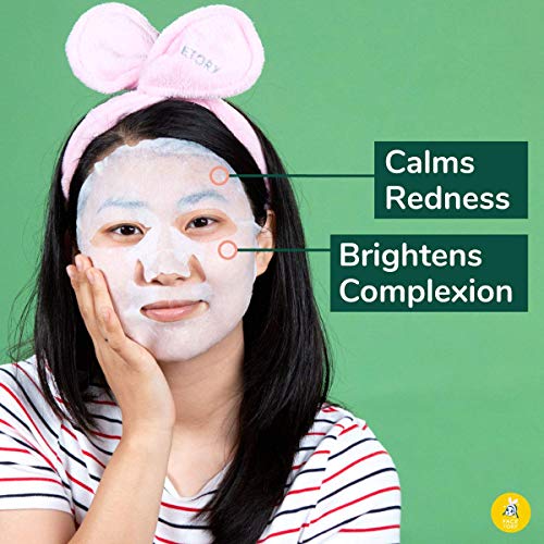 FACETORY K Beauty Face Mask Skin Care - Soothe Me Tea Tree 2-Step Sheet Mask with Tea Tree Extract & Chamomile + Soothing Ampoule | Skin Calming, Acne Clearing (5 Pack) - Image 3