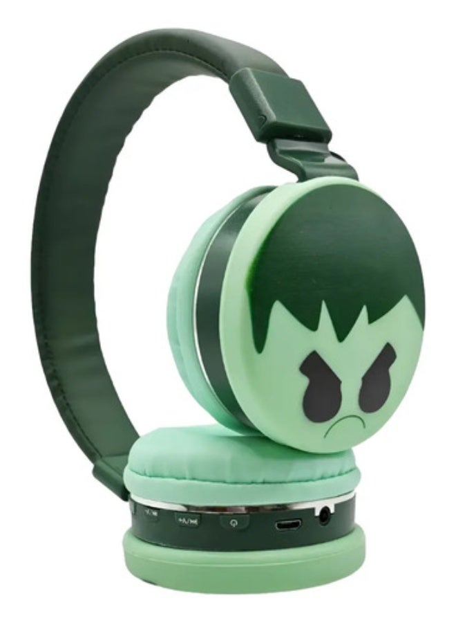 KR-9900 Wireless Bluetooth Headset with powerful stereo sound and a rechargeable battery for everyday use, with a stable connection up to 10 meters, in green. - Image 3