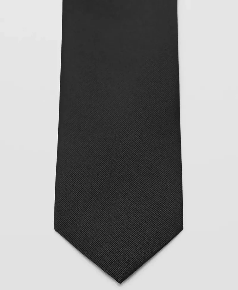 Mango Man  Smooth Micro-Structured Tie for Men | Best Price UAE