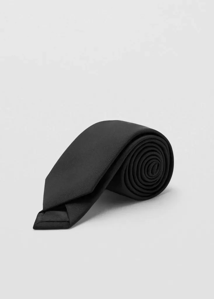 Mango Man  Smooth Micro-Structured Tie for Men | Best Price UAE