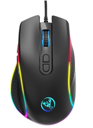 A906 Wired Gaming Mouse With Adjustable DPI Ergonomic Design For Desktop Laptop White/Silver(Black) - pzsku/Z6BF80DE360195410CBB2Z/45/_/1686907086/5fcebddb-a828-4ede-8d15-c15e24ccf3ec