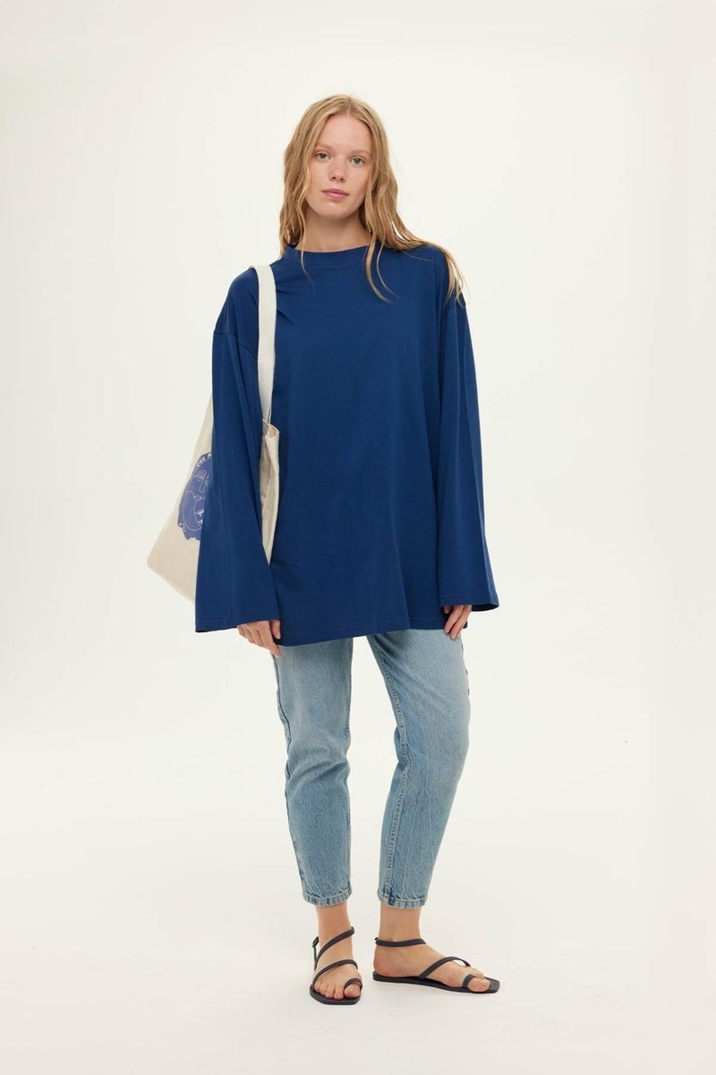 Manuka Wide Sleeve Oversized Indigo  - Image 2