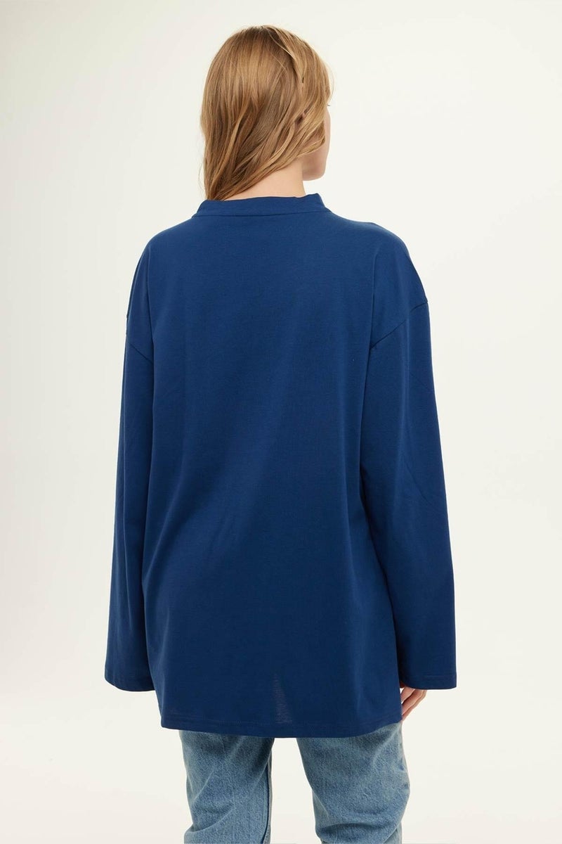 Manuka Wide Sleeve Oversized Indigo  - Image 4