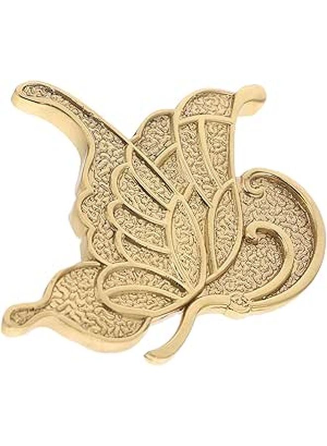 Retro Brass Butterfly Drawer Pull Handle Left Side Small Cabinet Knob For Closet - Image 1