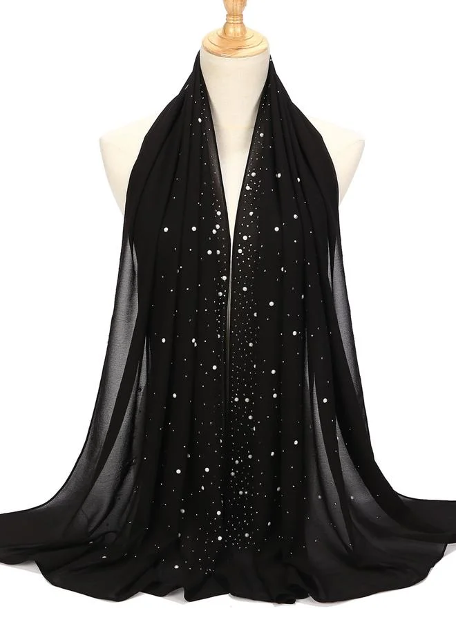 Take Two Black Embellished Hijab