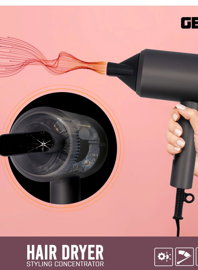 Portable Elegant Two Speed Hair Dryer for Frizz Free Styling with Cool Shot Function