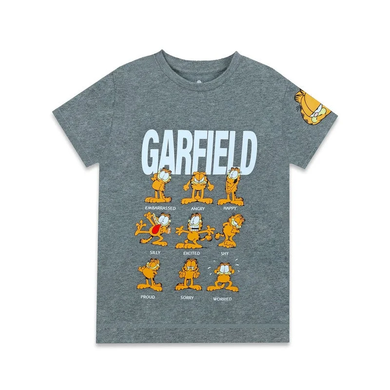 نكلوديون تيشيرت أطفال أولاد نيكلوديون غارفيلد بأكمام قصيرة