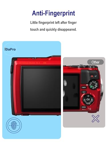 iDaPro 2+2 Pack Lens Screen Protector for Olympus Tough TG-7/TG-6/TG-5/TG7/TG6/TG5/OM SYSTEM Tough TG-7 Tempered Glass Bubble Free - Image 5
