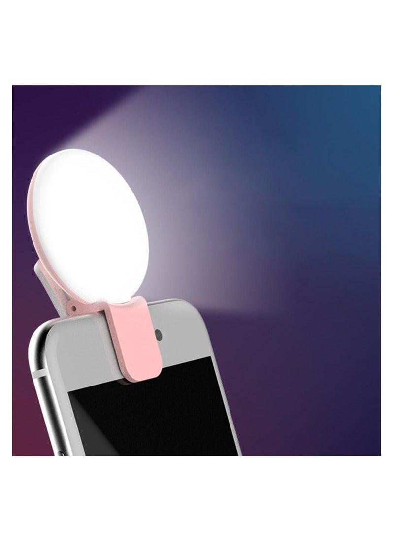 Generic - Mini Selfie Lights Mobile Phone Lens Portable Selfie Ring Fill Light Clip Led Lamp For Samsung Universal Smartphone Computer - Image 1