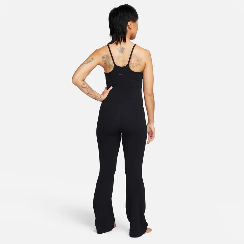 Nike Black Women's Zenvy Dri-FIT Full-Length Flared Bodysuit for Women | Best Price UAE