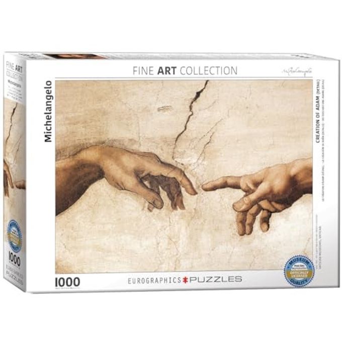 eurographics Creation of Adam by Michaelangelo Puzzle (1000-Piece), 6000-2016 - Image 4
