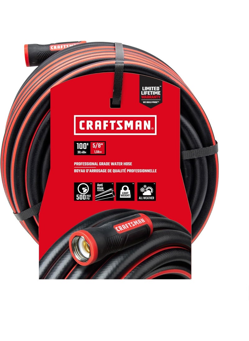 CRAFTSMAN Craftsman 58 in D X 100 ft L Heavy Duty Professional Grade Garden Hose  - Image 1