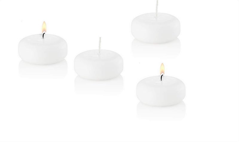 D'light Online Dlight Online Medium Floating Candles 2 38 Inch Bulk Pack for Events Floating Candles for Weddings Spa Home Decor Special Occasions and Holiday Decor Set of 96 White 