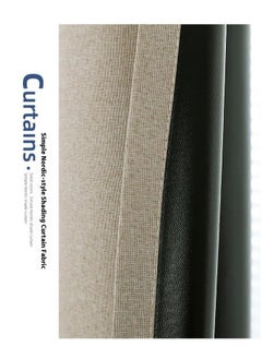 Bluejw 2 Panels Blackout Curtains For Living Bedroom Polyester Light Blocking,Thermal Insulation,Noise Reduction Grommet Light Brown  - Image 2